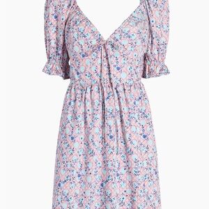Floral Pink and Blue Women's Dress